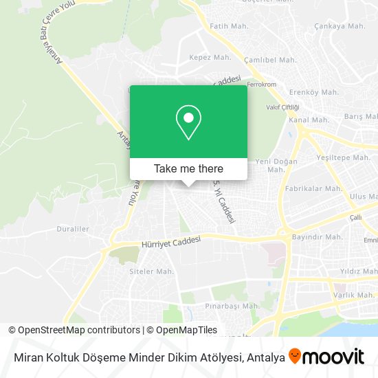 Miran Koltuk Döşeme Minder Dikim Atölyesi map