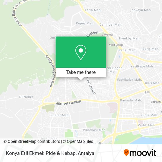 Konya Etli Ekmek Pide & Kebap map