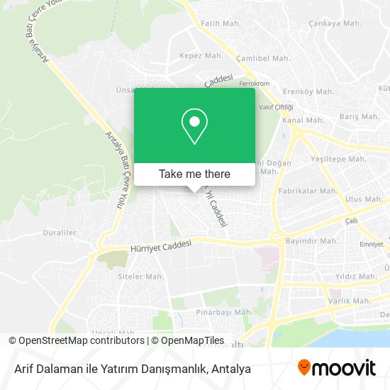 Arif Dalaman ile Yatırım Danışmanlık map