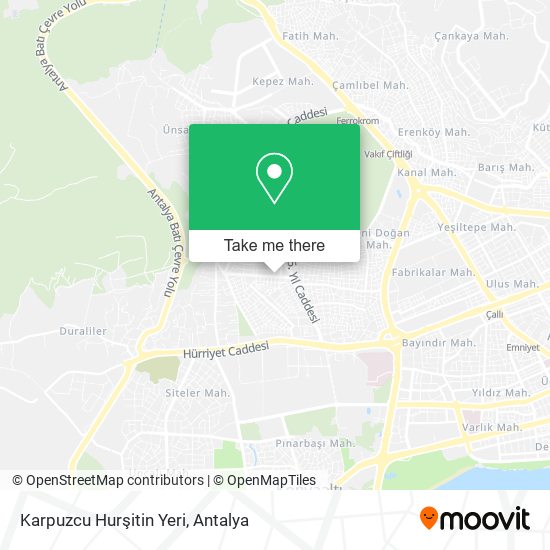Karpuzcu Hurşitin Yeri map