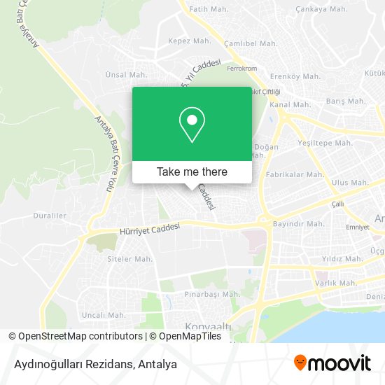 Aydınoğulları Rezidans map