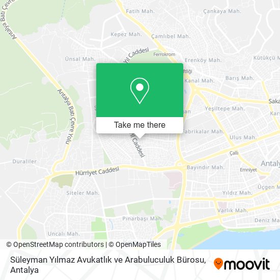 Süleyman Yılmaz Avukatlık ve Arabuluculuk Bürosu map