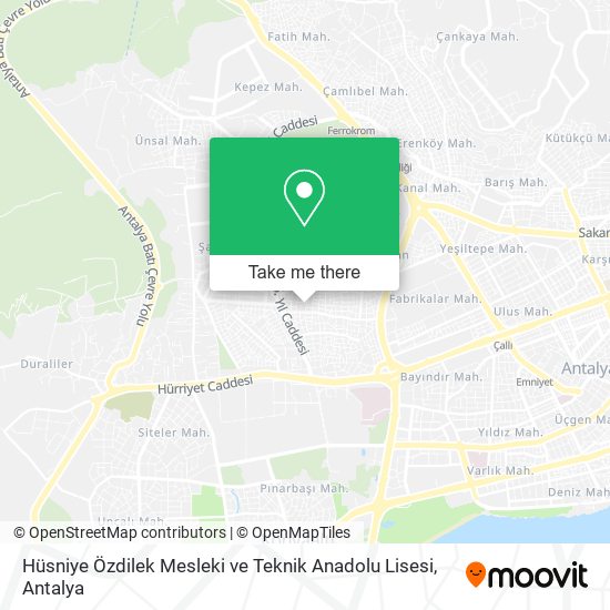 Hüsniye Özdilek Mesleki ve Teknik Anadolu Lisesi map