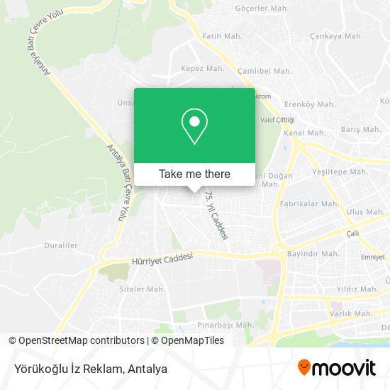 Yörükoğlu İz Reklam map