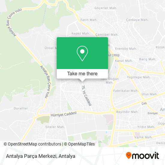 Antalya Parça Merkezi map