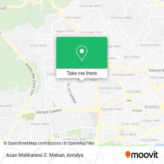 Asan Malikanesi 2. Mekan map