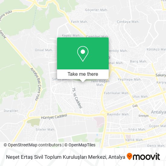 Neşet Ertaş Sivil Toplum Kuruluşları Merkezi map