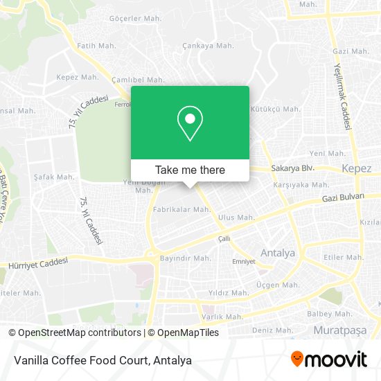 Vanilla Coffee Food Court map
