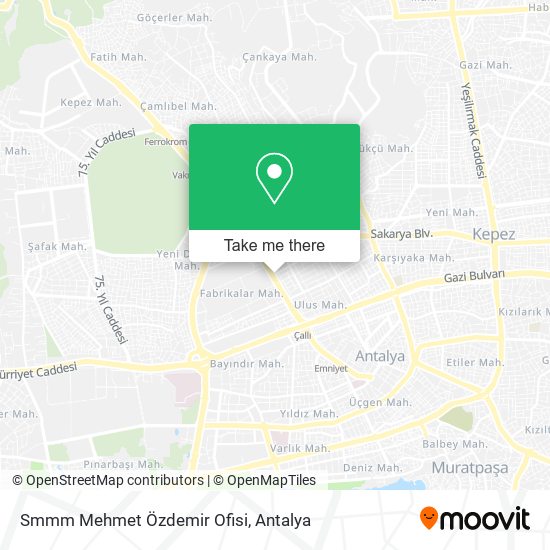 Smmm Mehmet Özdemir Ofisi map