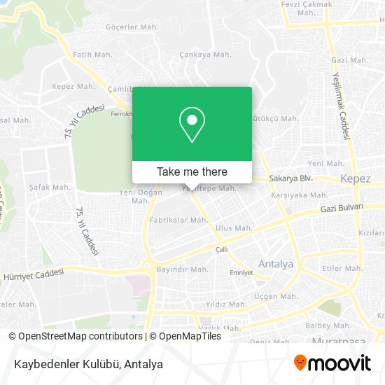 Kaybedenler Kulübü map