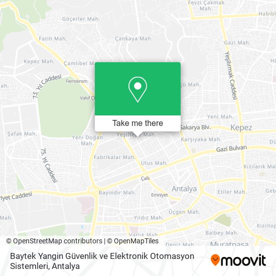Baytek Yangin Güvenlik ve Elektronik Otomasyon Sistemleri map