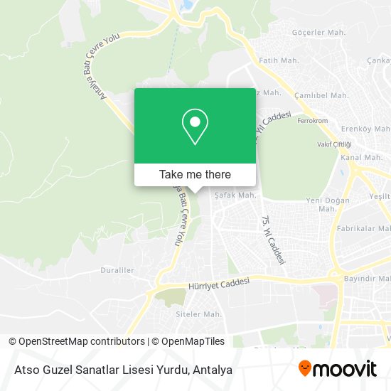 Atso Guzel Sanatlar Lisesi Yurdu map