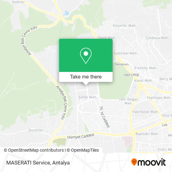 MASERATI Service map