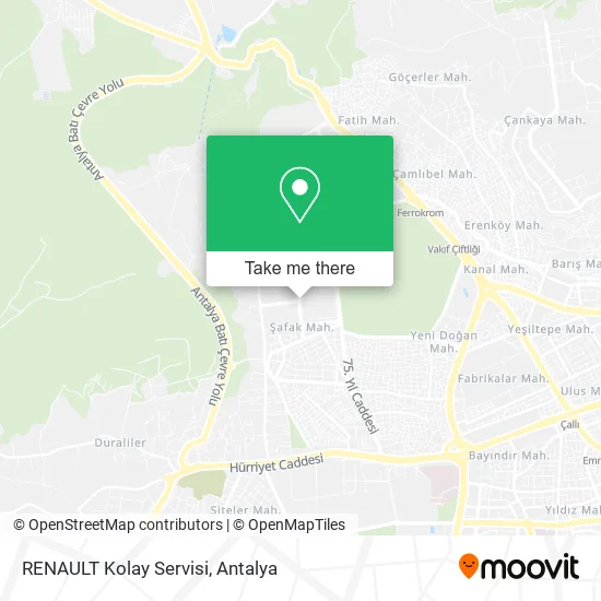 RENAULT Kolay Servisi map