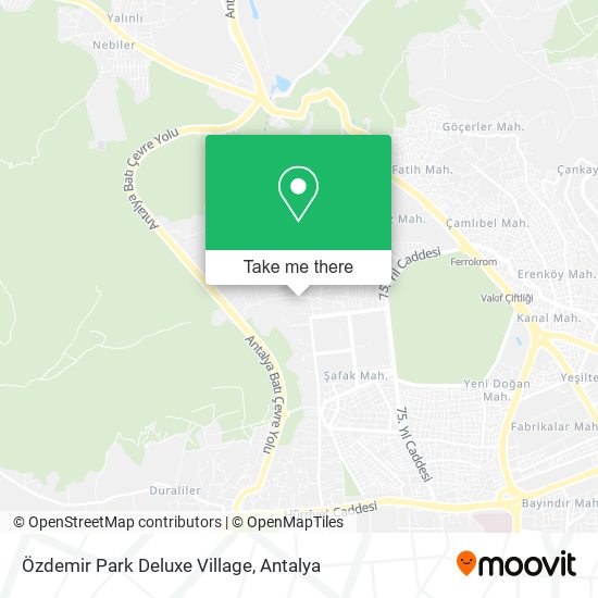 Özdemir Park Deluxe Village map