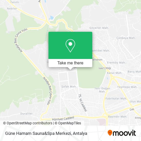 Güne Hamam Sauna&Spa Merkezi map