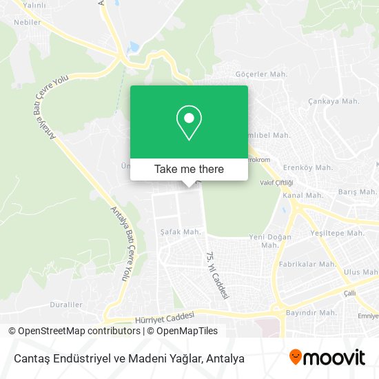 Cantaş Endüstriyel ve Madeni Yağlar map