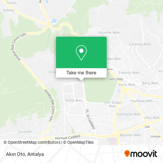Akın Oto map