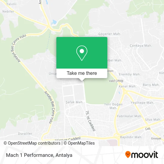 Mach 1 Performance map