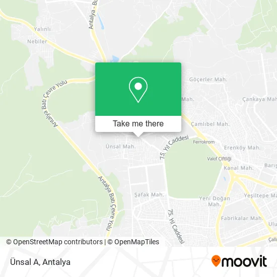 Ünsal A map