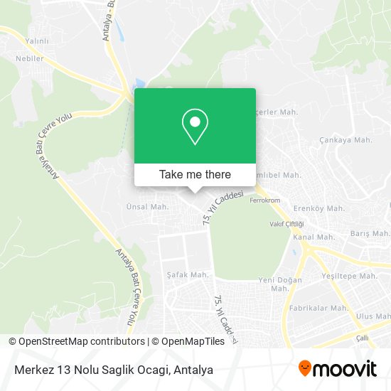 Merkez 13 Nolu Saglik Ocagi map