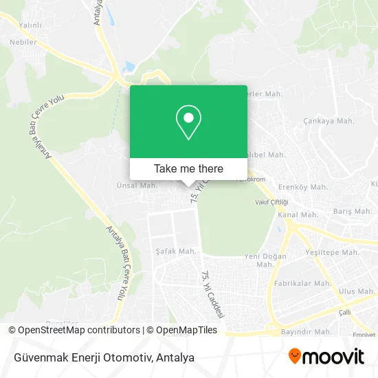 Güvenmak Enerji Otomotiv map