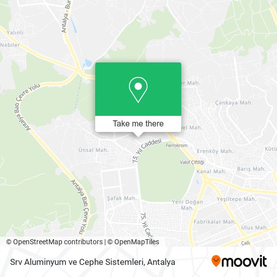 Srv Aluminyum ve Cephe Sistemleri map