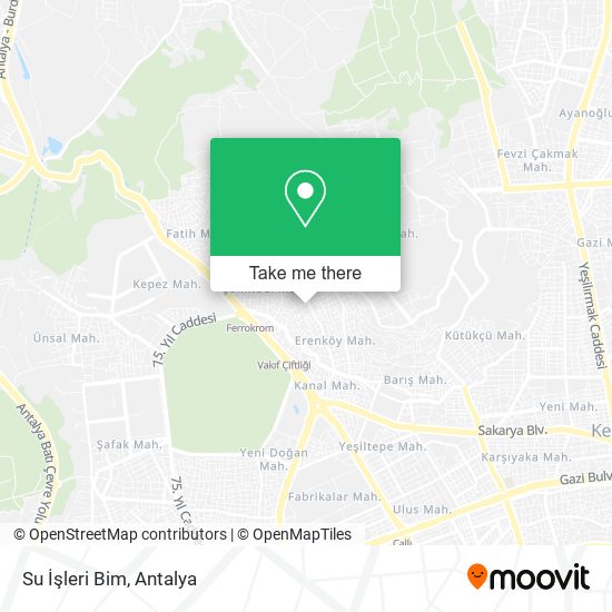 Su İşleri Bim map