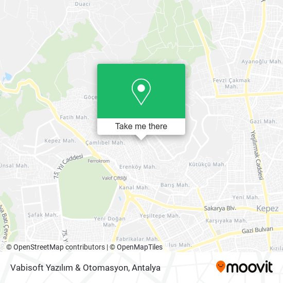 Vabisoft Yazılım & Otomasyon map