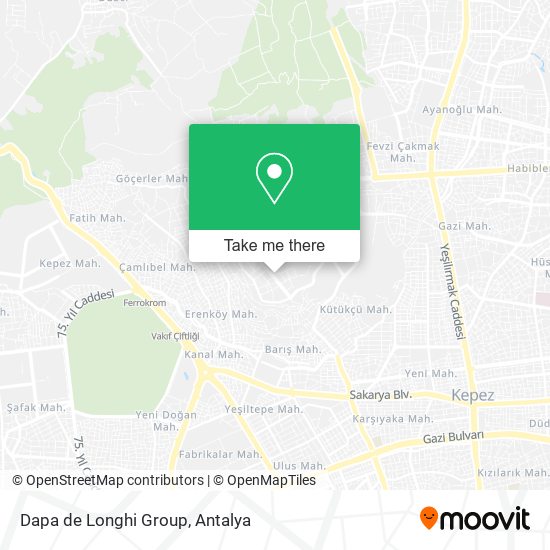 Dapa de Longhi Group map