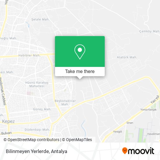 Bilinmeyen Yerlerde map