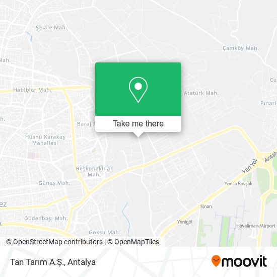 Tan Tarım A.Ş. map