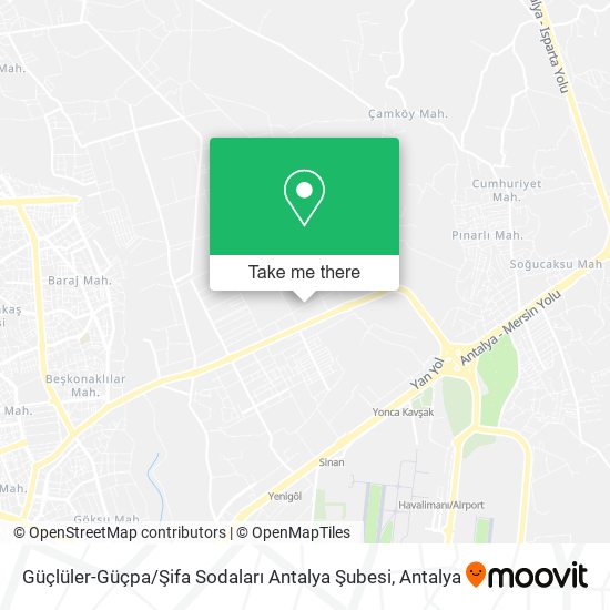 Güçlüler-Güçpa / Şifa Sodaları Antalya Şubesi map