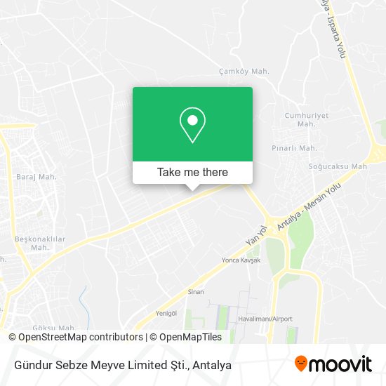 Gündur Sebze Meyve Limited Şti. map