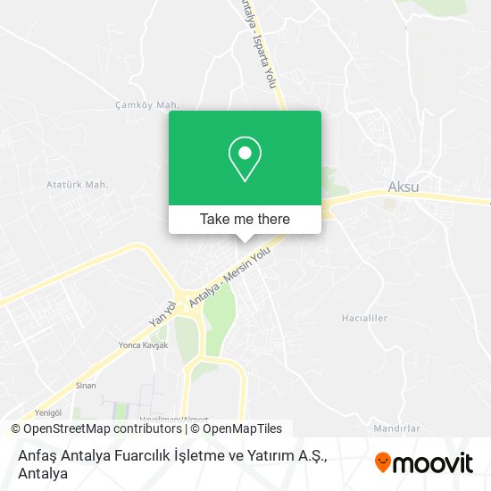 Anfaş Antalya Fuarcılık İşletme ve Yatırım A.Ş. map