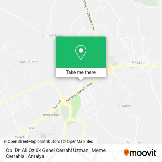 Op. Dr. Ali Özlük Genel Cerrahi Uzmanı, Meme Cerrahisi map