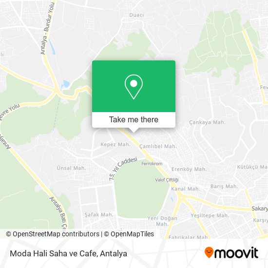 Moda Hali Saha ve Cafe map