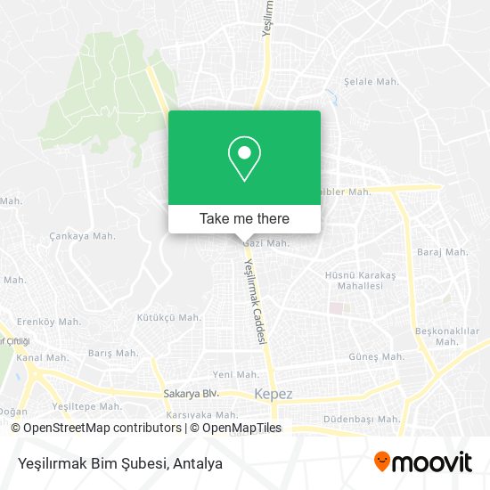 Yeşilırmak Bim Şubesi map