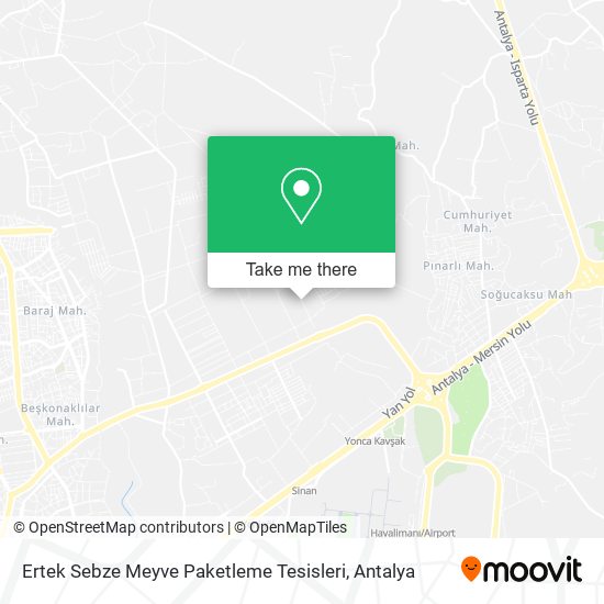 Ertek Sebze Meyve Paketleme Tesisleri map