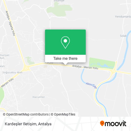 Kardeşler Iletişim map