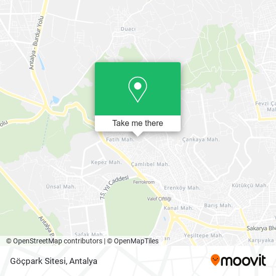 Göçpark Sitesi map