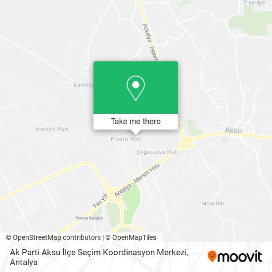 Ak Parti Aksu İlçe Seçim Koordinasyon Merkezi map