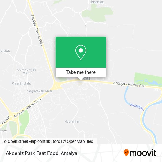 Akdeniz Park Faat Food map