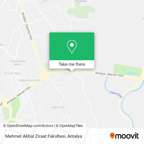 Mehmet Akbal Ziraat Fakültesi map