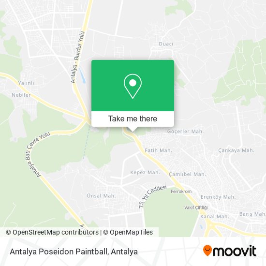 Antalya Poseidon Paintball map