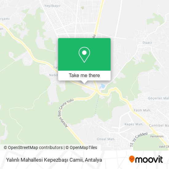 Yalınlı Mahallesi Kepezbaşı Camii map