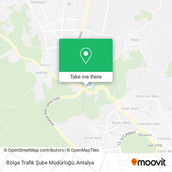 Bölge Trafik Şube Müdürlüğü map