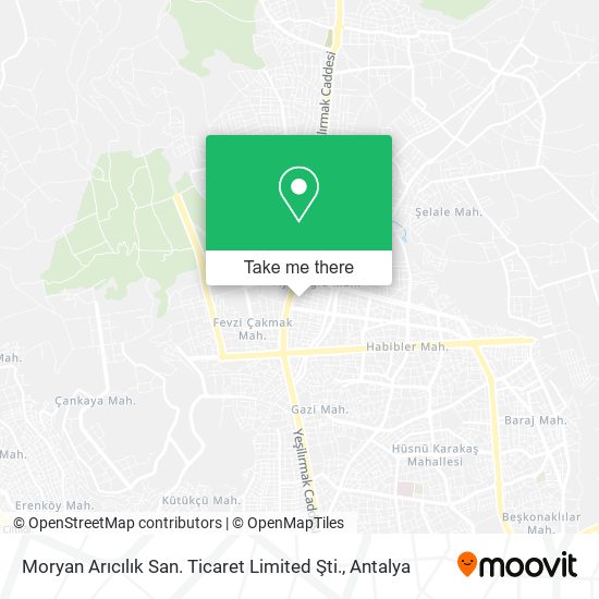 Moryan Arıcılık San. Ticaret Limited Şti. map