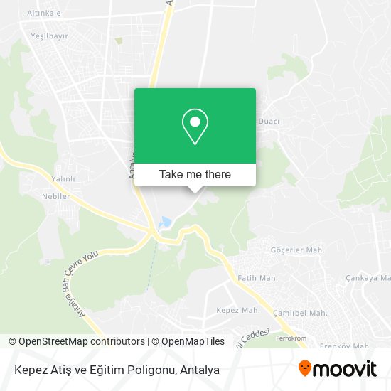 Kepez Atiş ve Eğitim Poligonu map