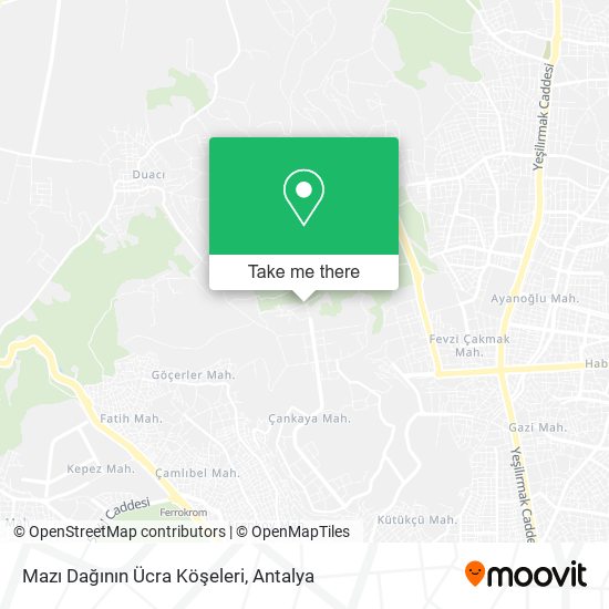 Mazı Dağının Ücra Köşeleri map